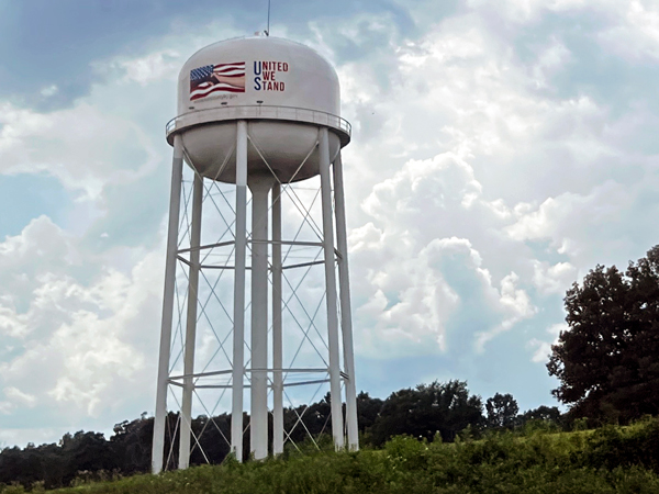 water tower in Reidland, Kentucky