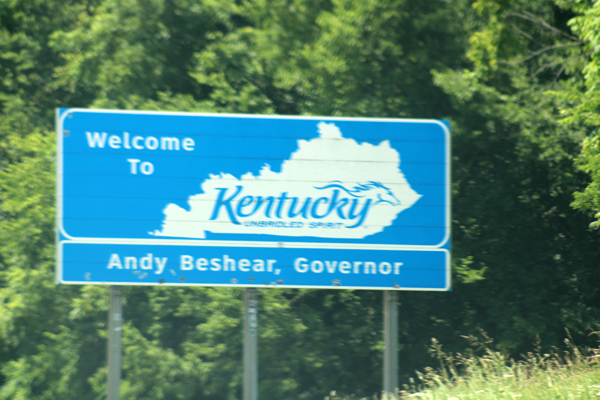 Welcome to Kentucky sign