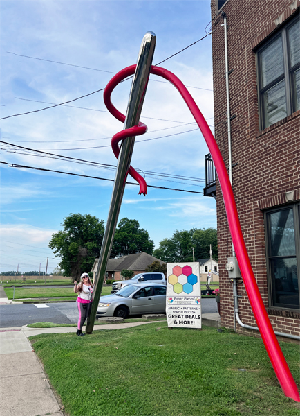 Karen Duquette and the Giant Needle and thread
