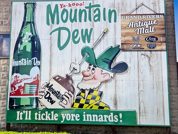 Mountain Dew sign