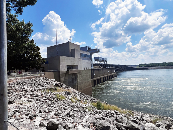 TVA Kentucky Dam bridge and power plant