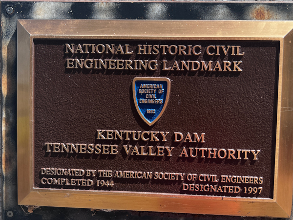 National Historic Civil Engineering Landmark sign
