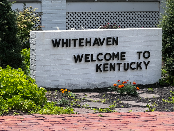 Whitehaven Kentucky sign