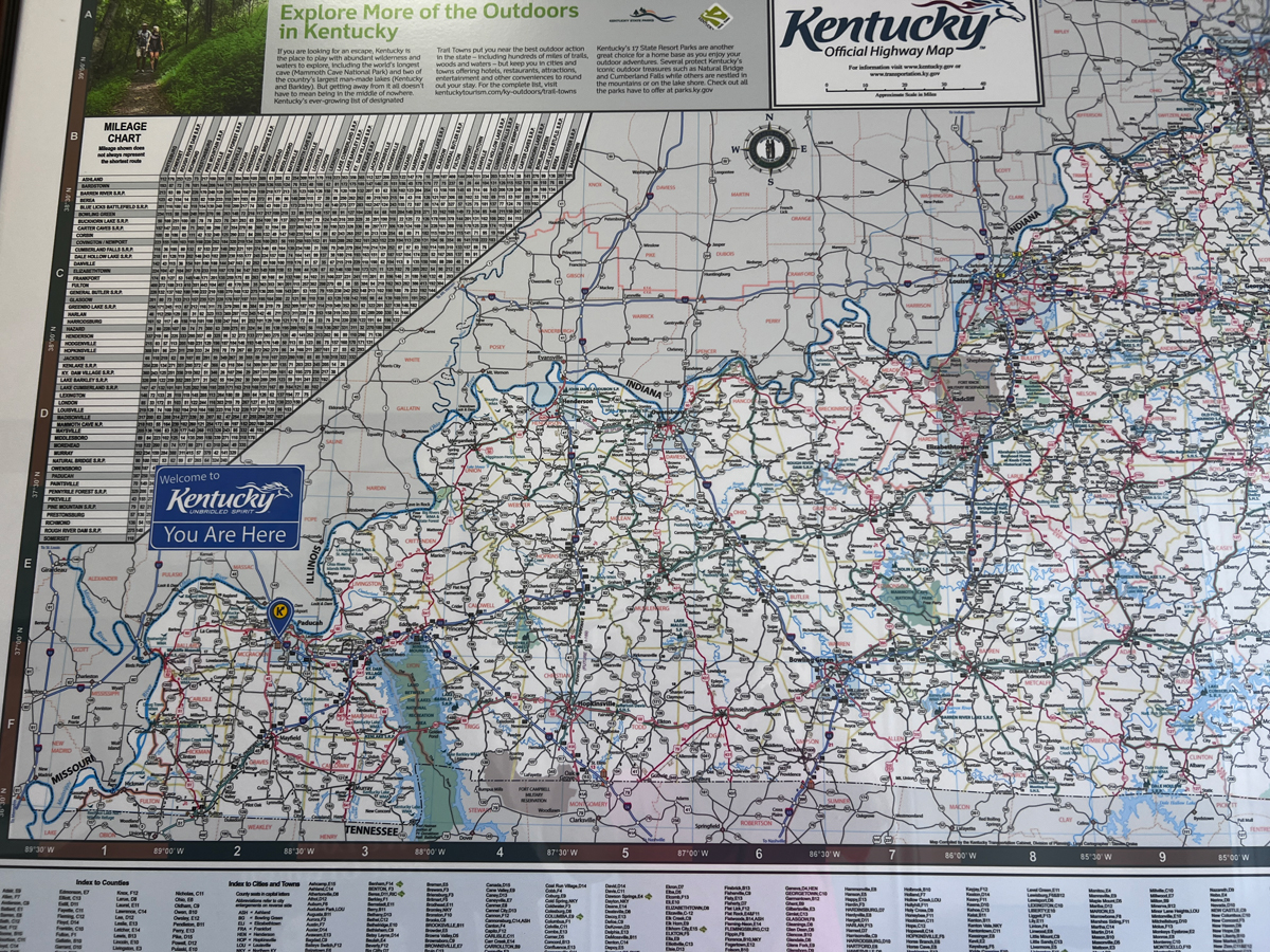  A Large Map of Kentucky