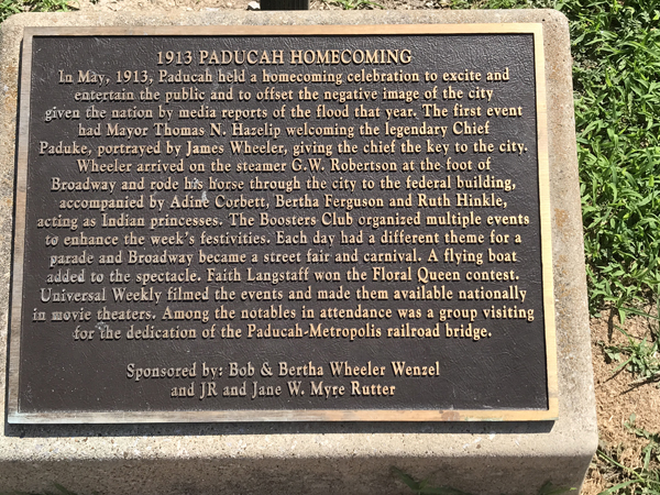 1913 Pudacah Homecoming sign