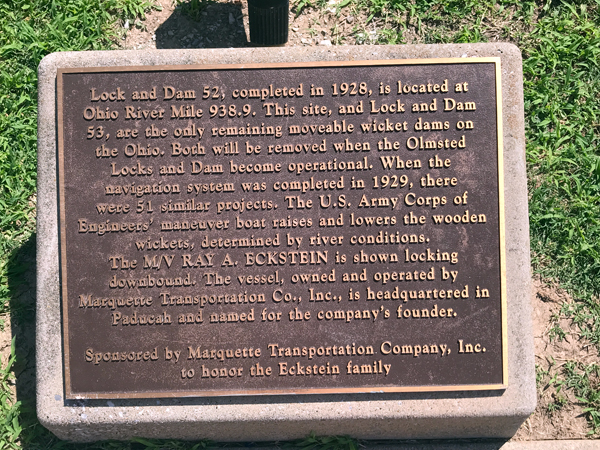 Lock and Dam sign