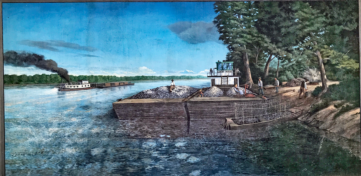 Riverbed mural