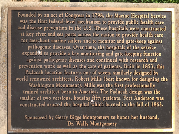 Marine Hospital service sign