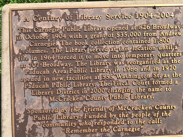 Library service sign