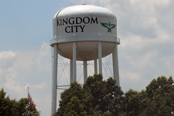 Kingdom City water towe