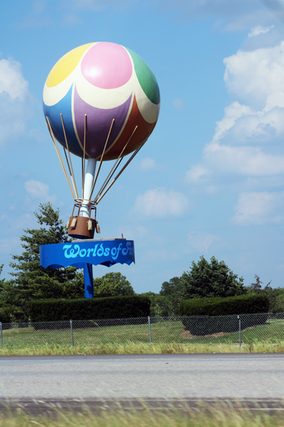 hot air balloon sign