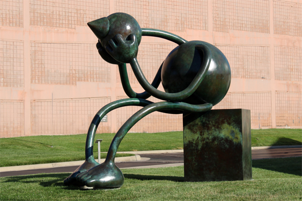 Crying Giant sculpture