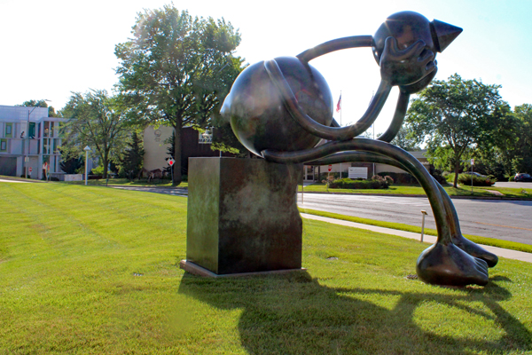 Crying Giant sculpture