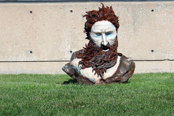 Figureine head sculpture art
