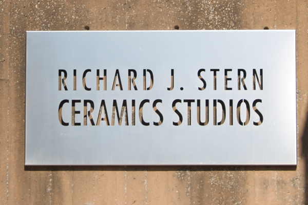 richard J Stern Ceramics Studions sign