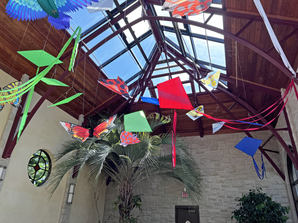 kites on the ceiling