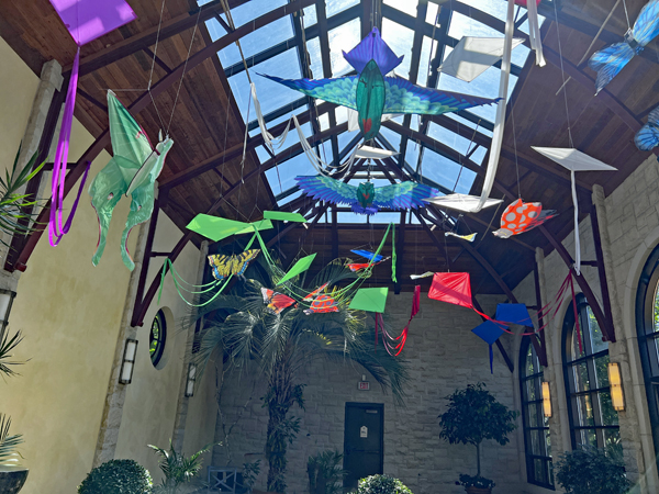 kites on the ceiling