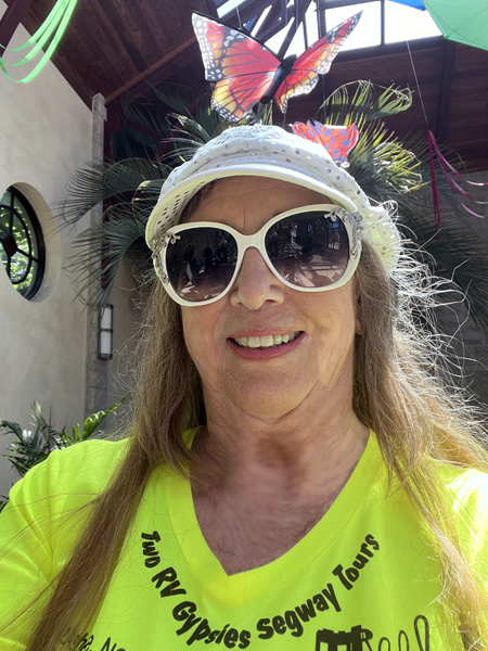 Karen Duqette in her Segway shirt