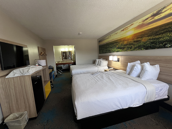 bed area at Paxton Hotel