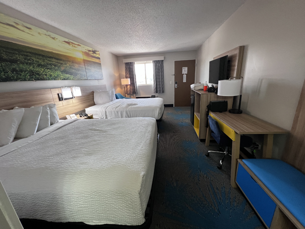 bed area at Paxton Hotel