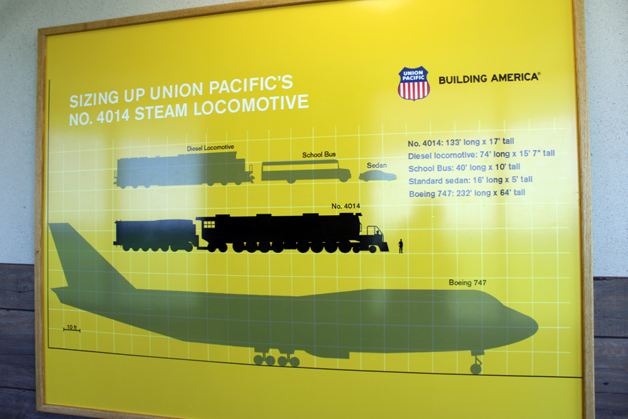 Informative sign inside the Golden Spike Tower