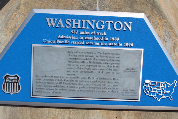 Washington had 532 miles of track