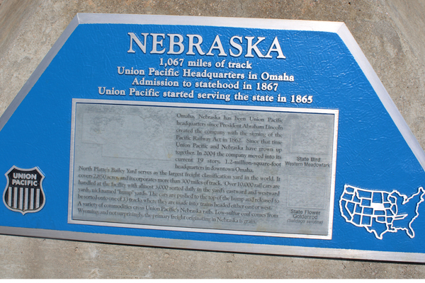 Bebraska had 1,067 miles of track