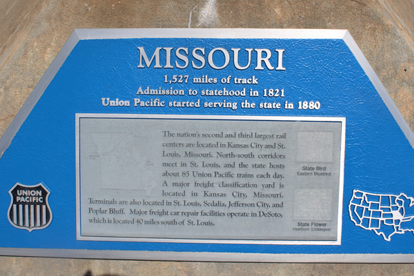 Missouri had 1,527 miles of track