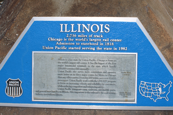 Illinois had 2,736 miles of track