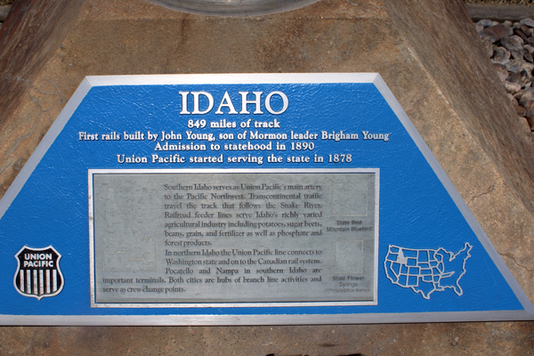 Idaho had 849 miles of track
