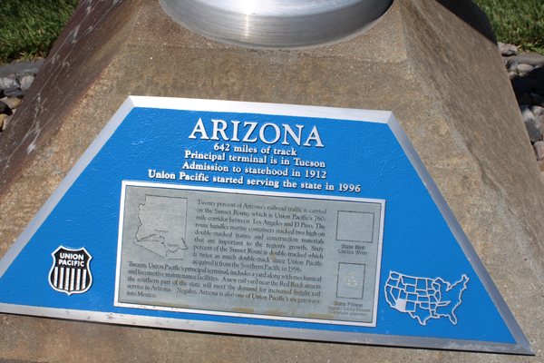 Arizona had 642 miles of track