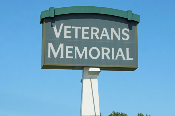 Veterans Memorial sign