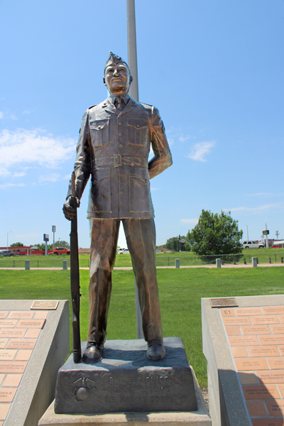 statue of Pvt. 1st Class Robert B. Lowe