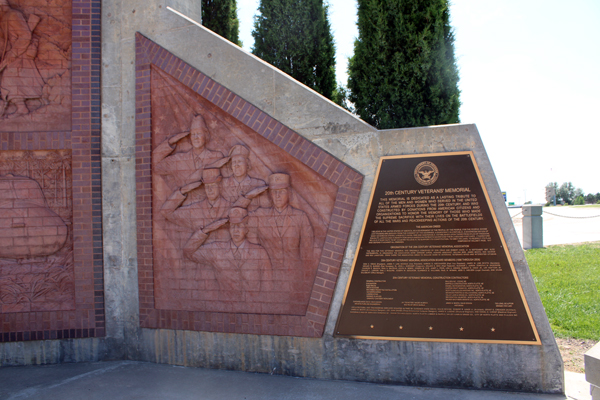 The Far Right End of the 20th Century Veterans Memorial