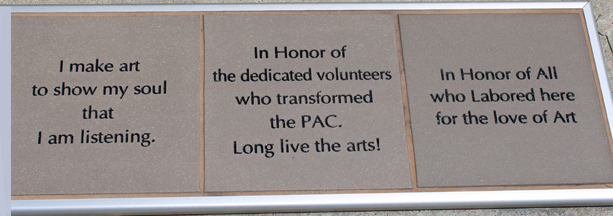sign about the arts