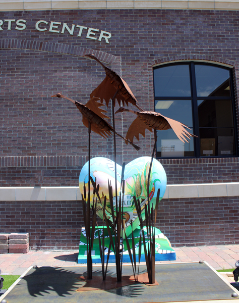Nebraska By Heart and some bird sculpturs