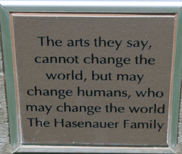 sign about the arts