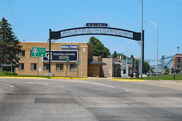 Historic Canteen District sign