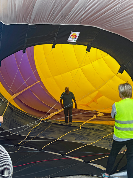 clown hot air balloon