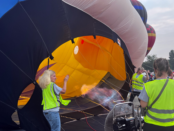 clown hot air balloon