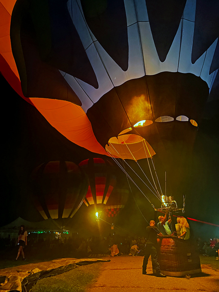 nighttime Balloon Glow