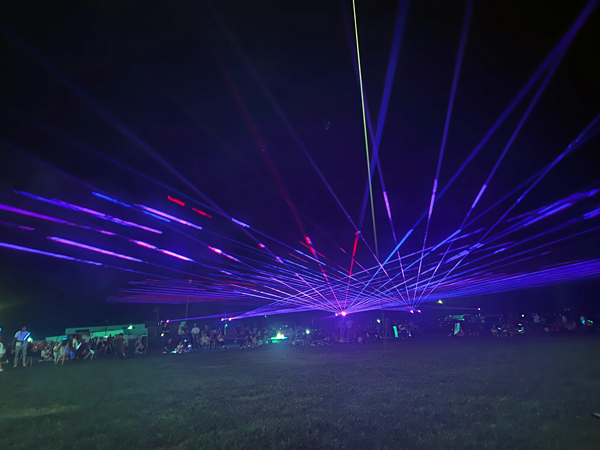 Laser show at the Balloon Glow
