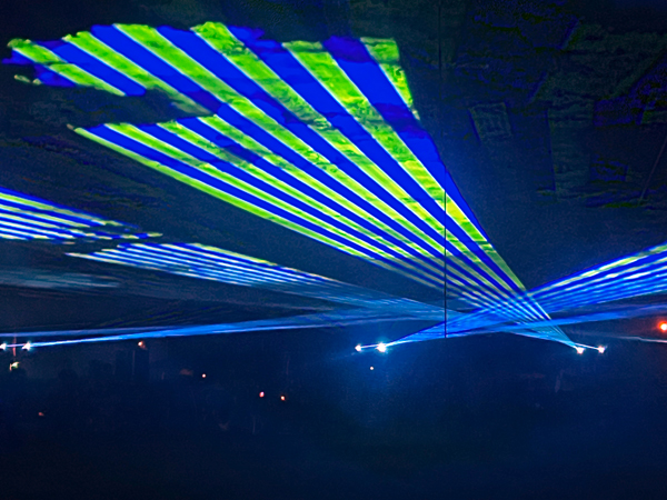 Laser show at the Balloon Glow
