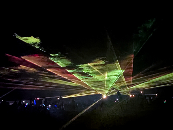 Laser show at the Balloon Glow