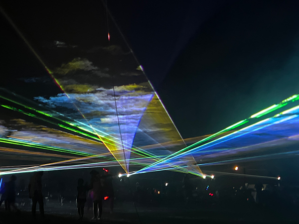 Laser show at the Balloon Glow