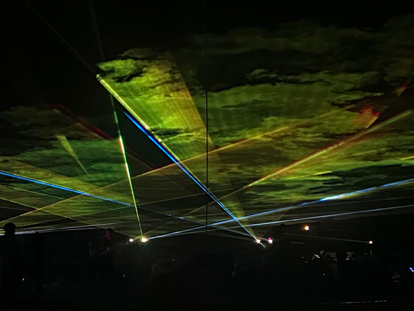 Laser show at the Balloon Glow