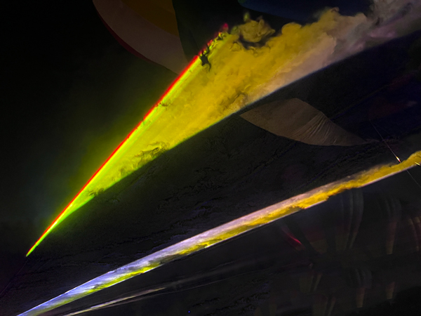 Laser show at the Balloon Glow