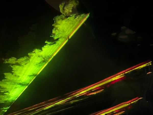 Laser show at the Balloon Glow