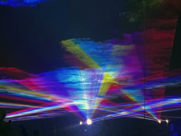 Laser show at the Balloon Glow