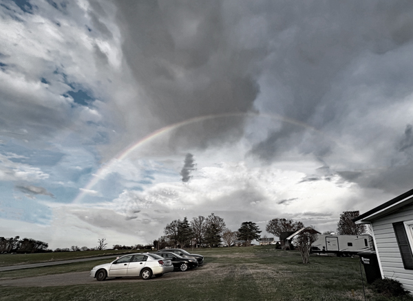 a double rainbow in North Carolina